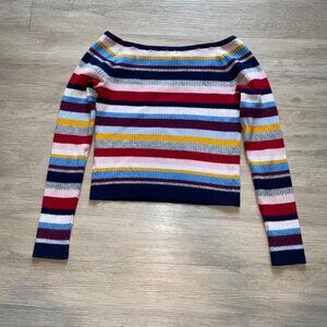 STRIPED LONGSLEVE CROPT TOP